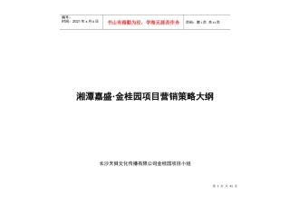 湘潭市某项目营销策略分析