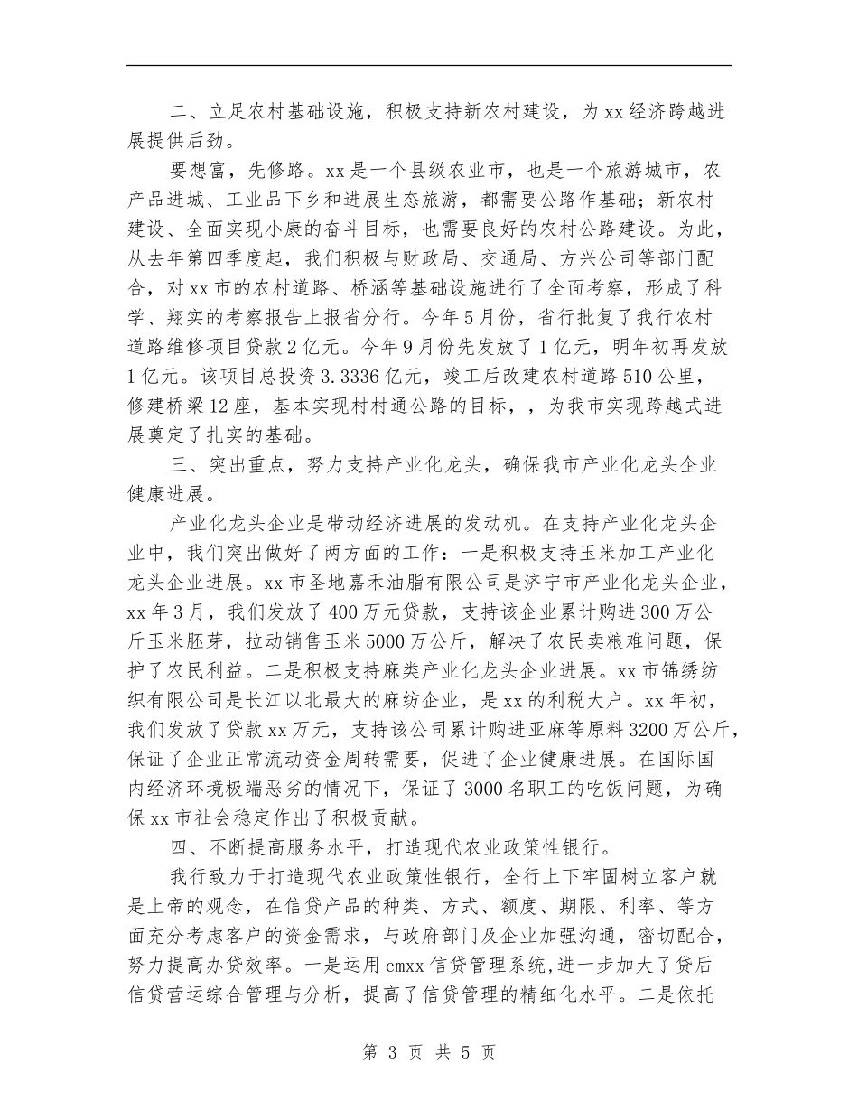 中国农业发展银行年度总结_第3页