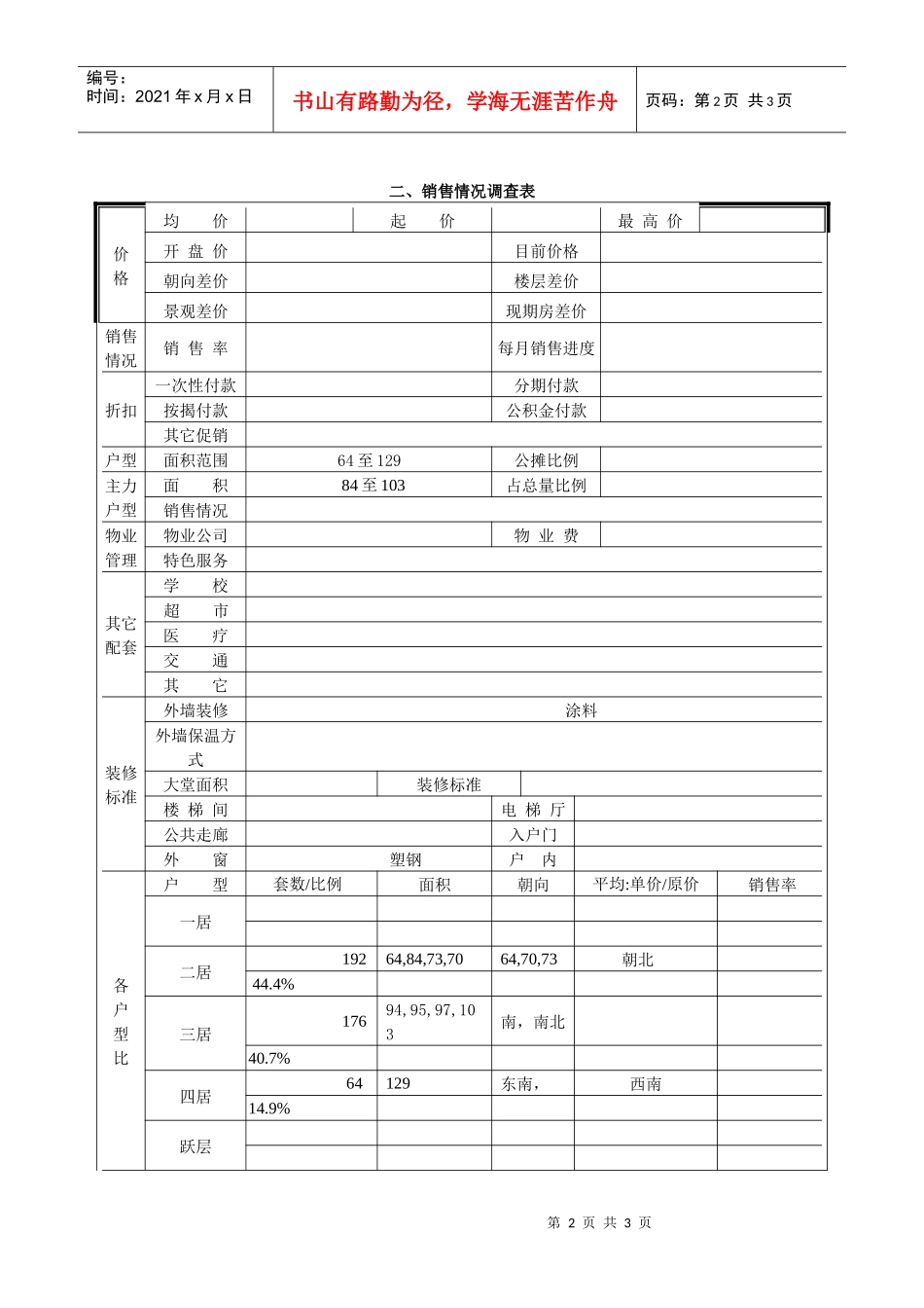 迎新苹果城市场调查表_第2页