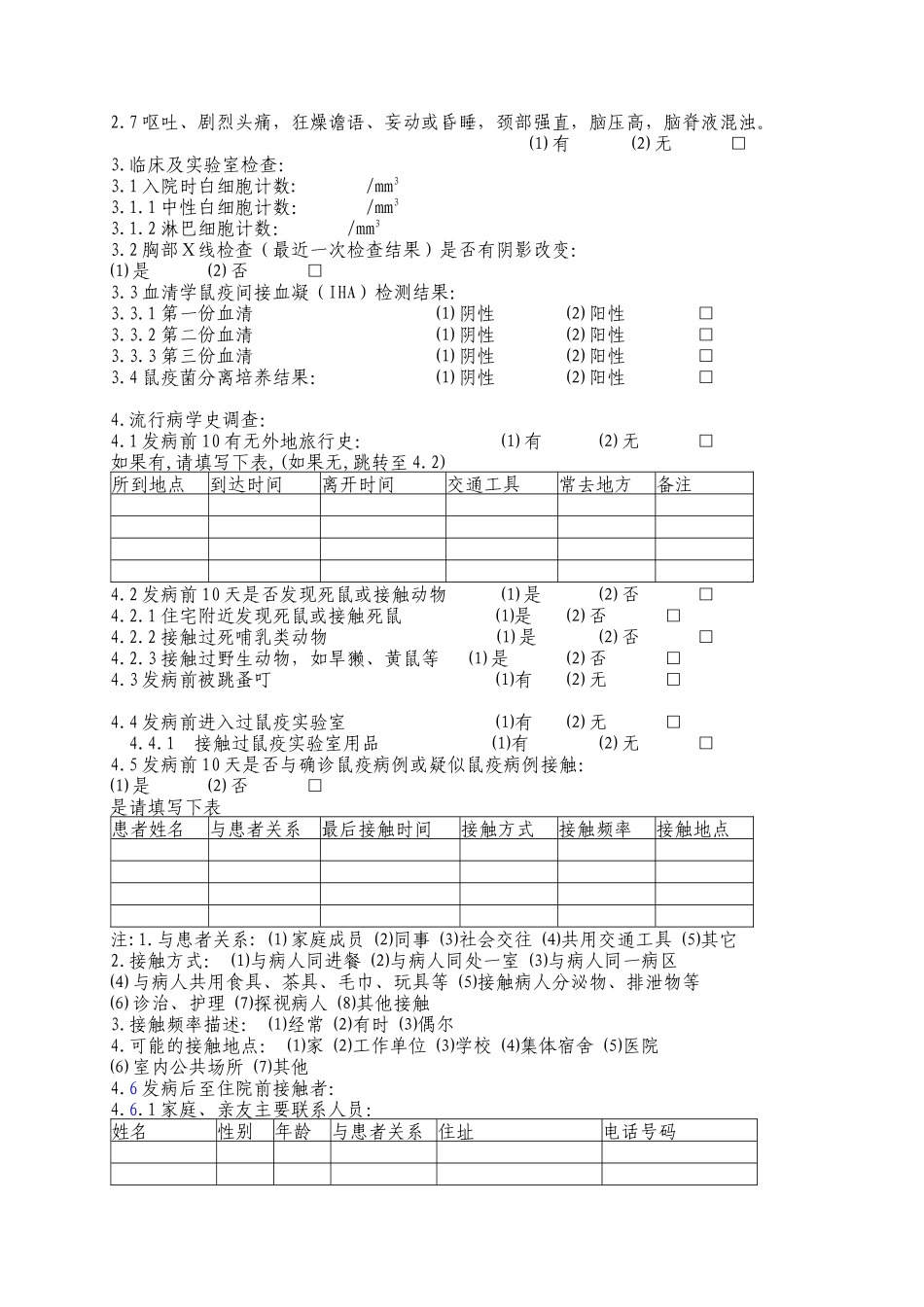 鼠疫病例个案调查_第2页