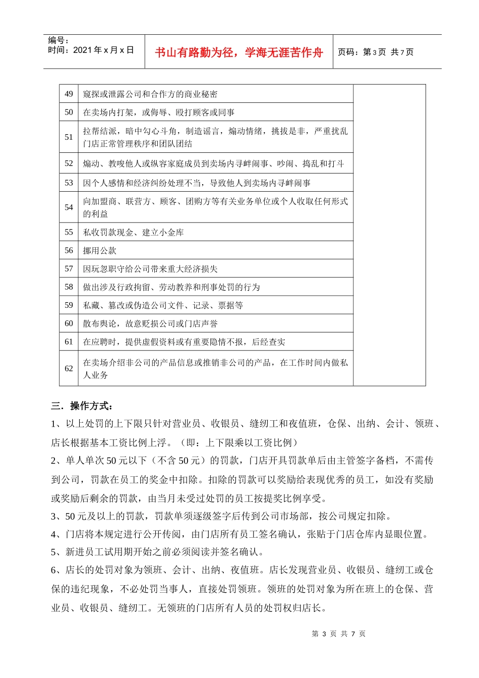 门店员工行为管理规定_第3页