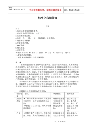 长益内衣标准化店铺管理