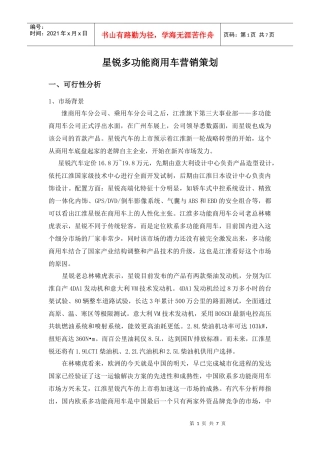 星锐汽车营销策划