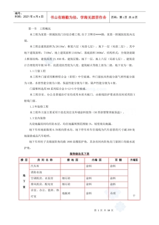 某医院综合楼装饰装修施工方案_secret