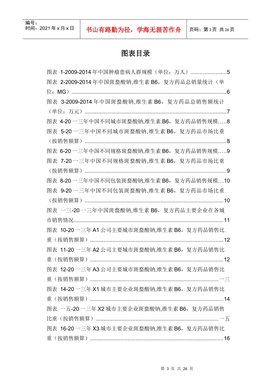 斑蝥酸钠维生素B复方药品销售数据市场调研报告_第3页