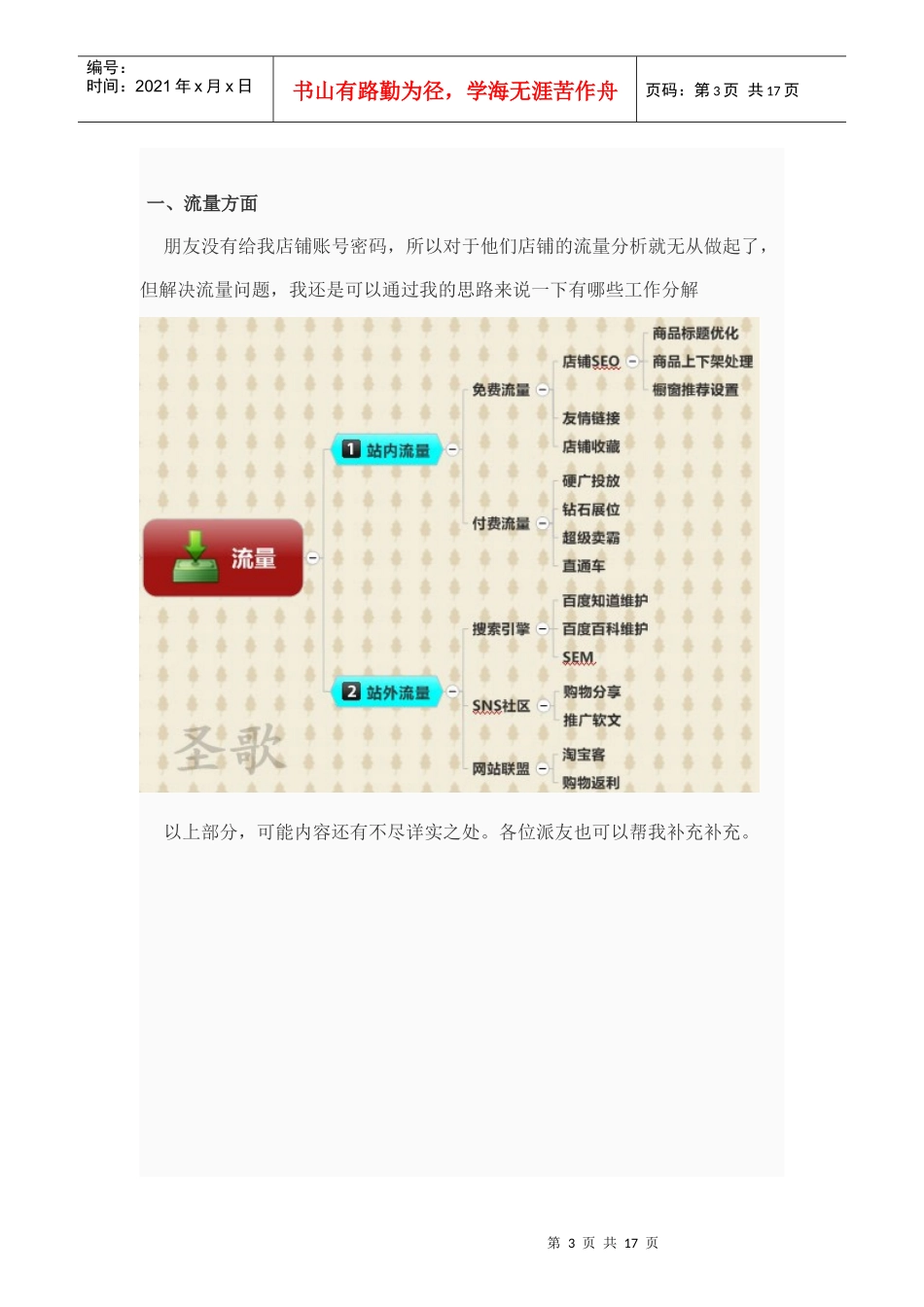 淘宝店铺的运营推广,经验之谈,让你的店铺脱颖而出_第3页