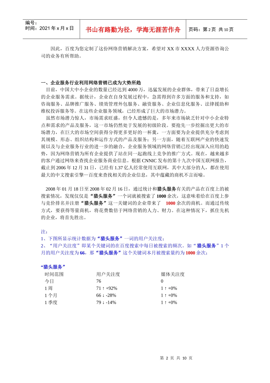 百度竞价排名网络营销方案_第2页