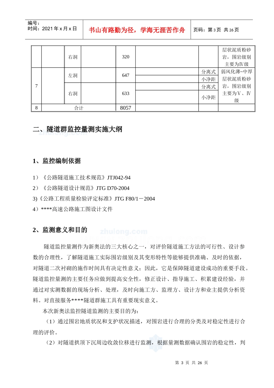 某高速公路隧道群施工监控方案_第3页