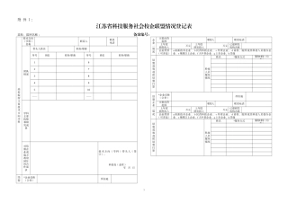 江苏省科技服务社会校企联盟情况登记表doc-江苏省科技服