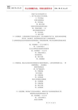 房地产会计业务处理大全1405111951