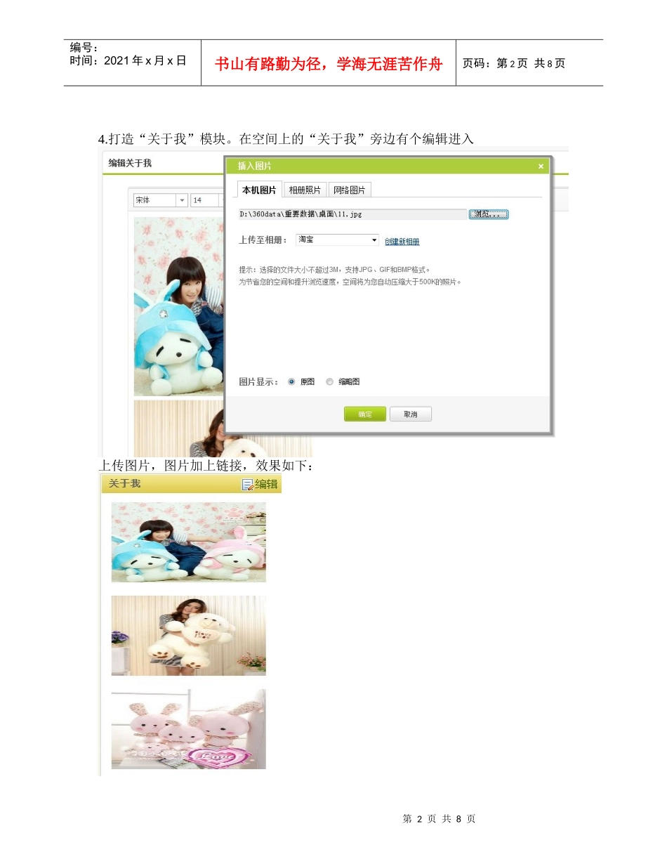 淘宝店铺百度空间推广策划方案_第2页