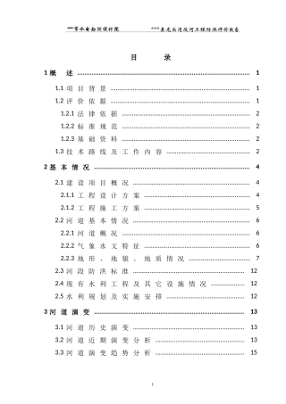 某改河工程防洪评价报告