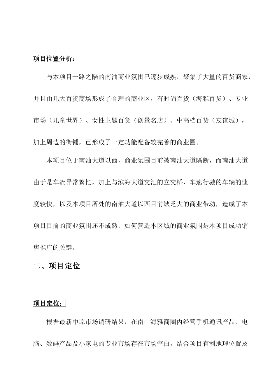 某数码城项目定位与营销推广报告_第2页