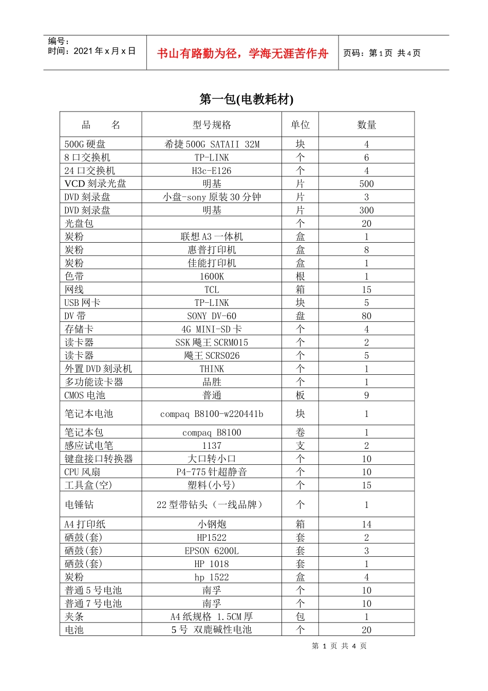 邀标清单doc-湖北职业技术学院新闻中心_第1页