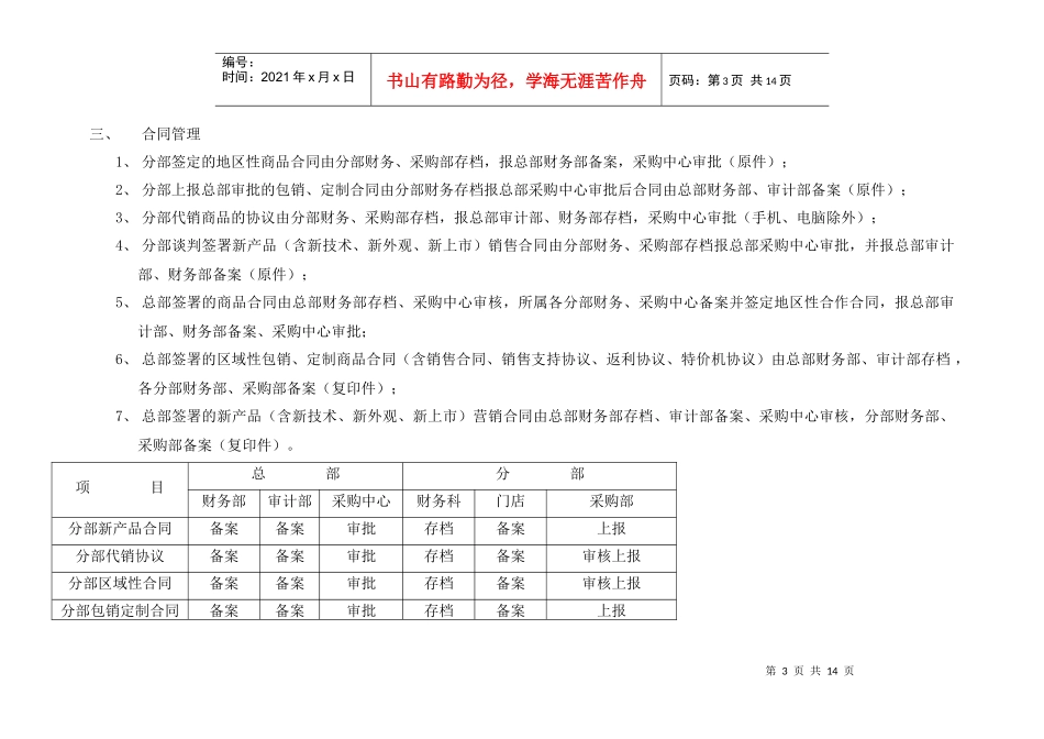 金太阳总部采购中心（含分部）门店销售系统管理方案_第3页