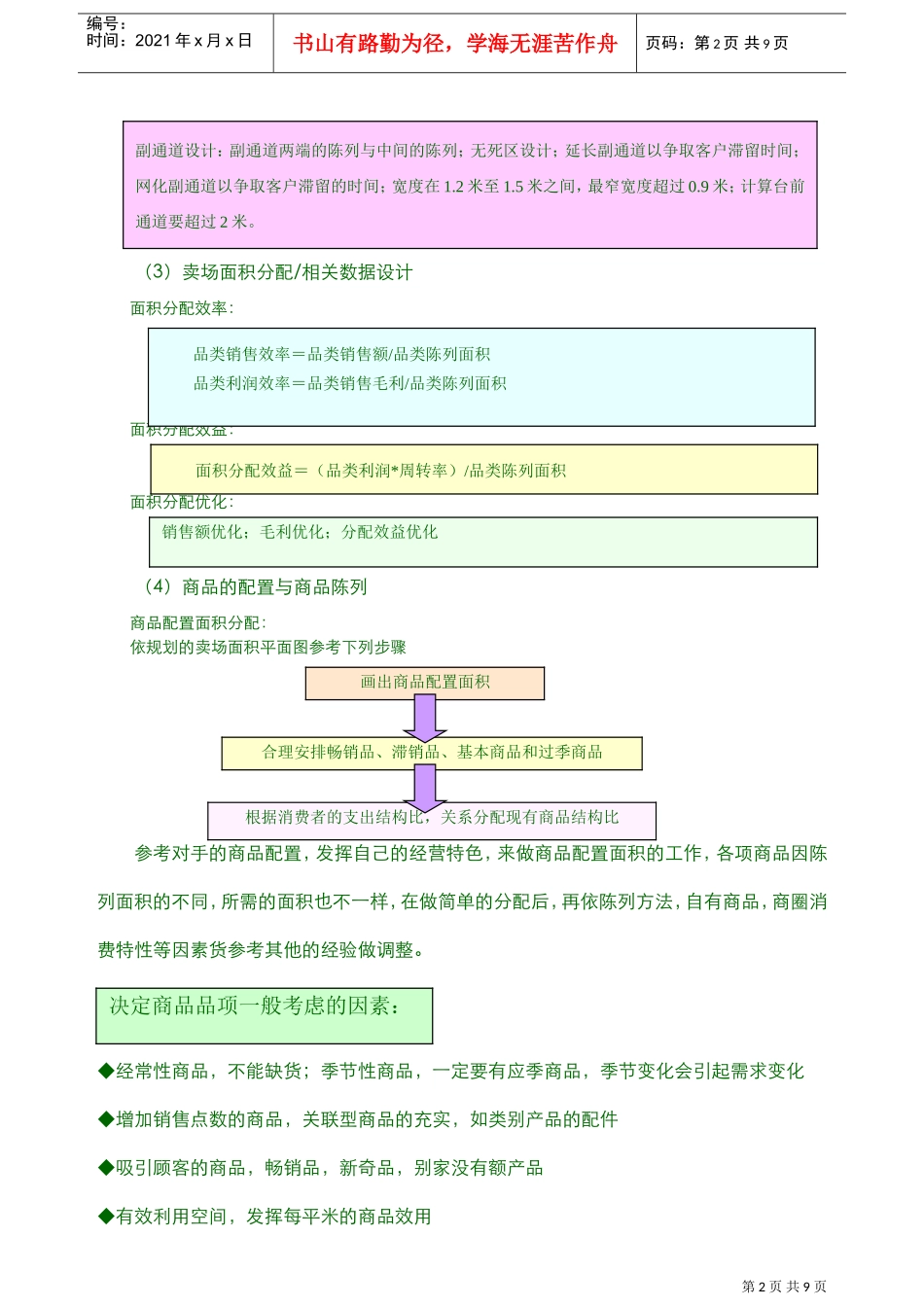 超市及商场卖场商品陈列与排面管理(DOC9页)_第2页