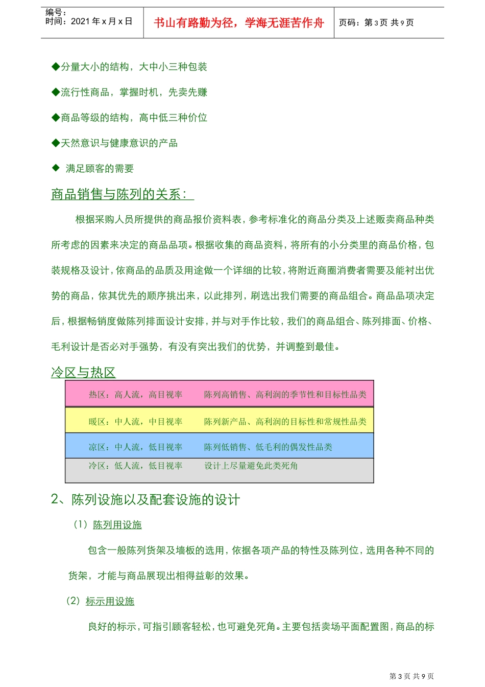 超市及商场卖场商品陈列与排面管理(DOC9页)_第3页