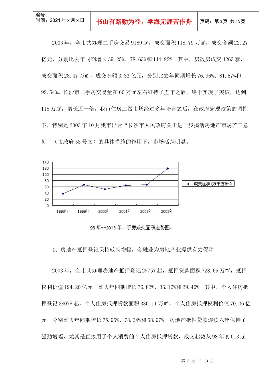 长沙房地产市场发展状况及趋势分析13(1)_第3页