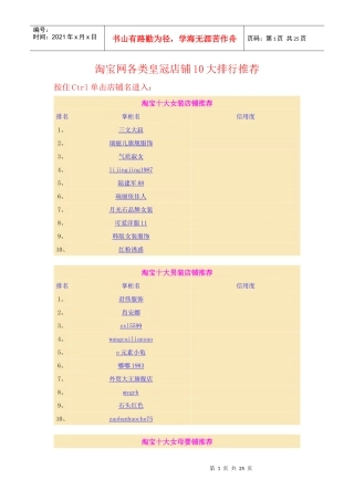 重点关注皇冠店铺10大排行