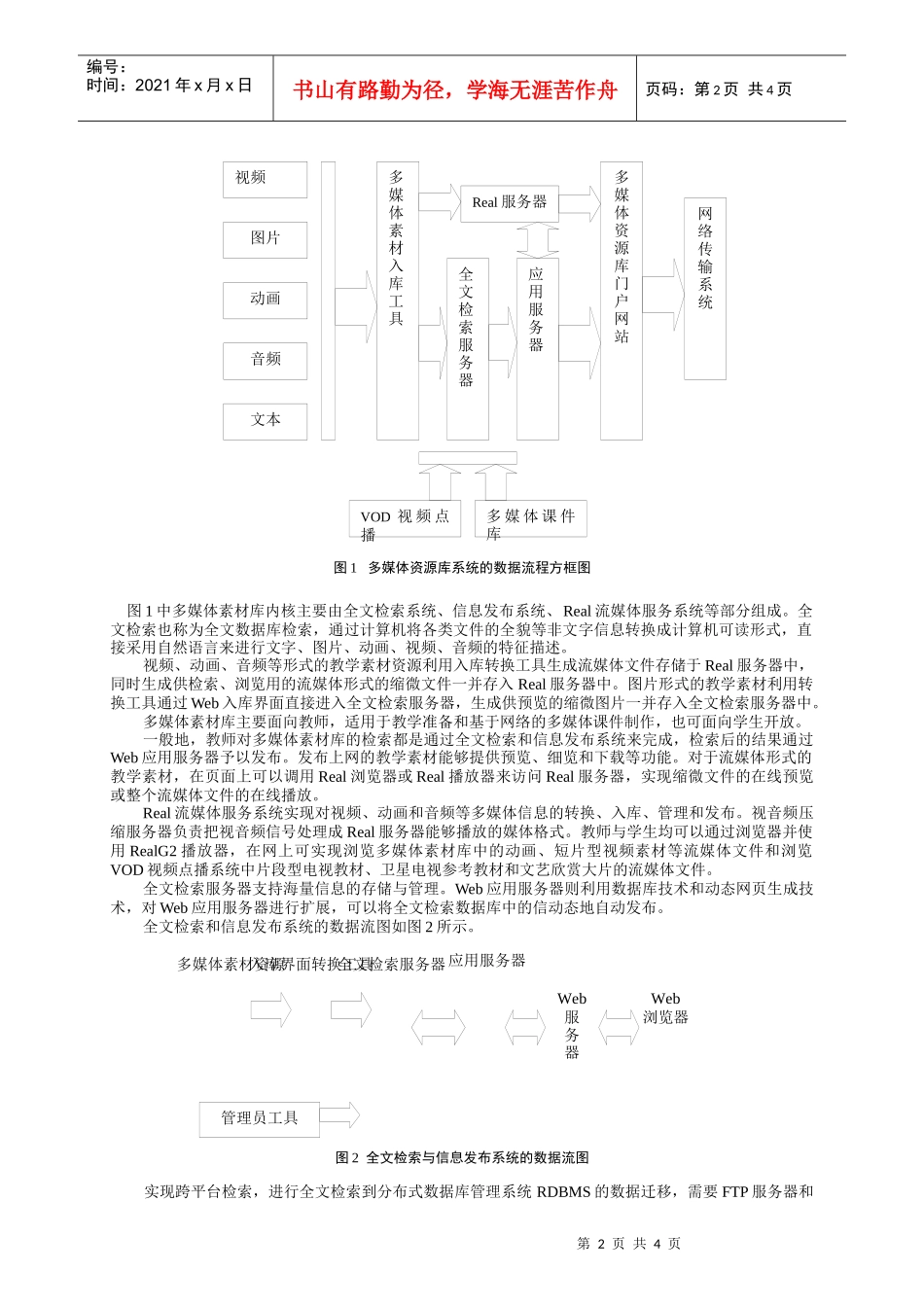 毕业论文--基于校园网的多媒体资源库_第2页