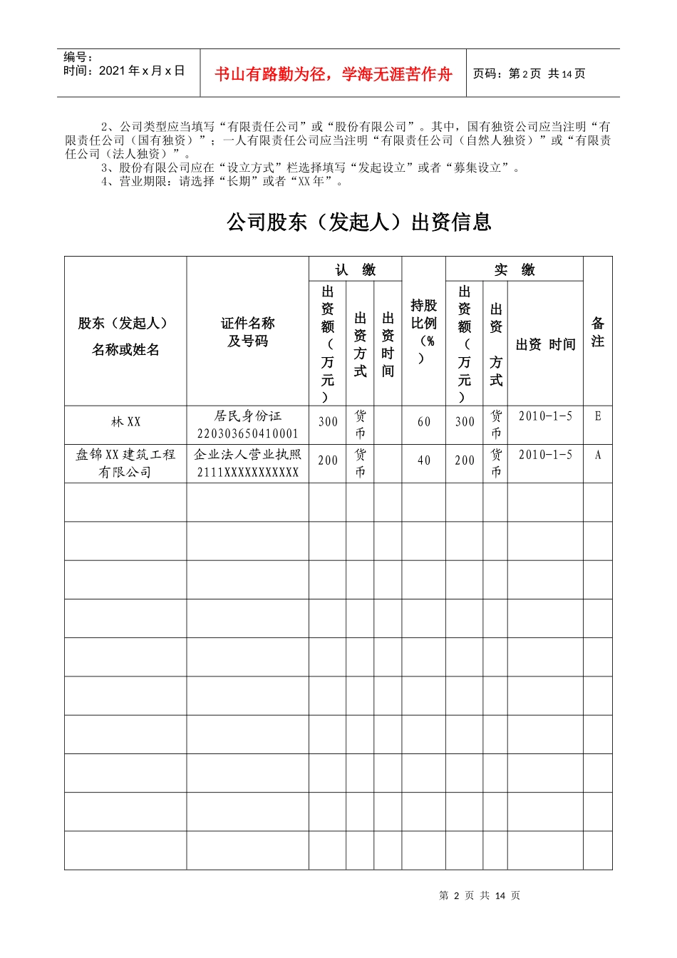 有限公司设立变更注销范本_第2页