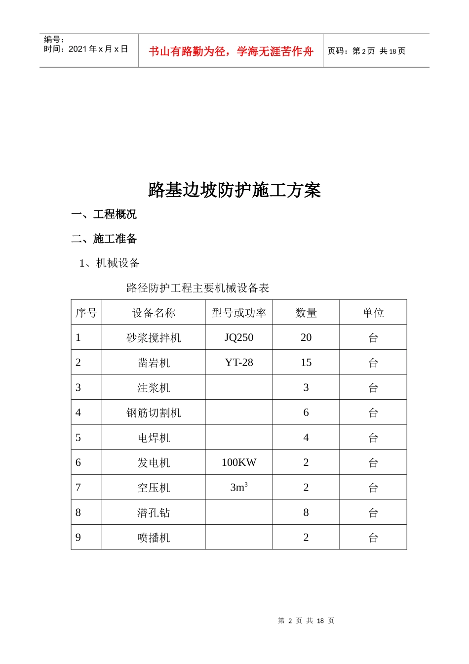 路基边坡防护施工方案_第2页