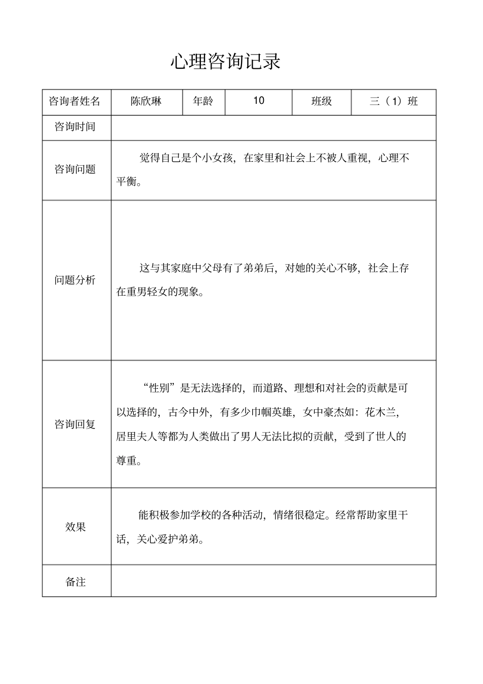 心理咨询谈话记录本_第3页