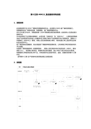 某企业售后服务采购流程分析