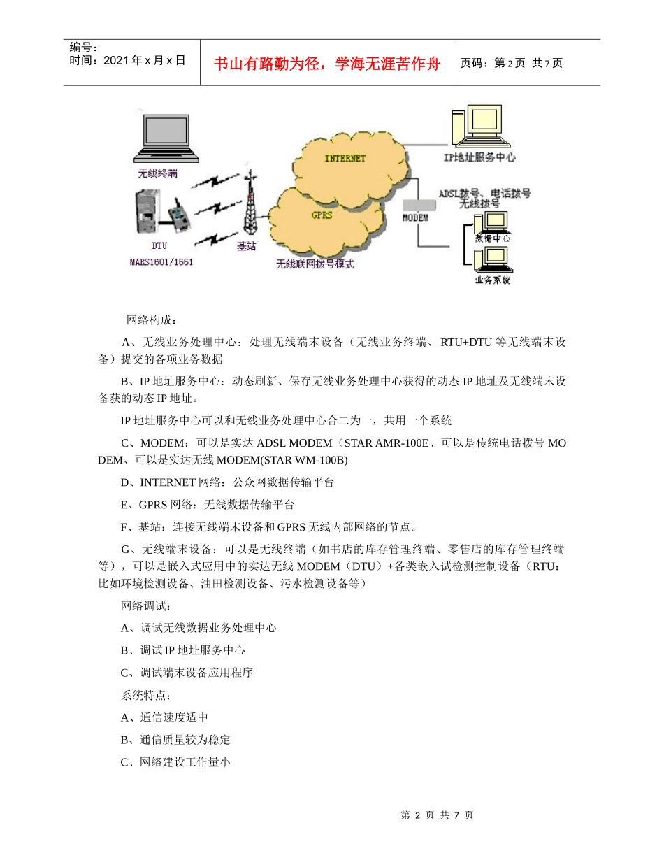 试谈GPRS无线数传终端应用方案_第2页