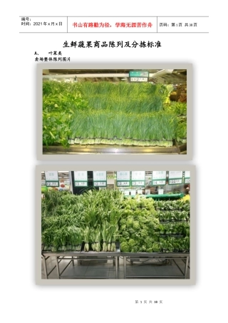 生鲜蔬果陈列标准（DOC39页）