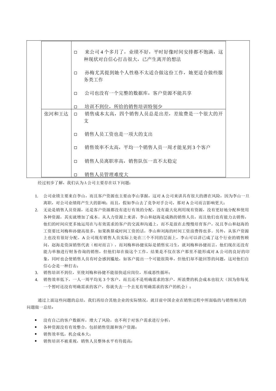 新华信企业在销售和销售管理中面临的主要问题_第3页