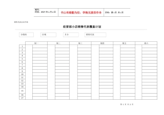经营部小店销售代