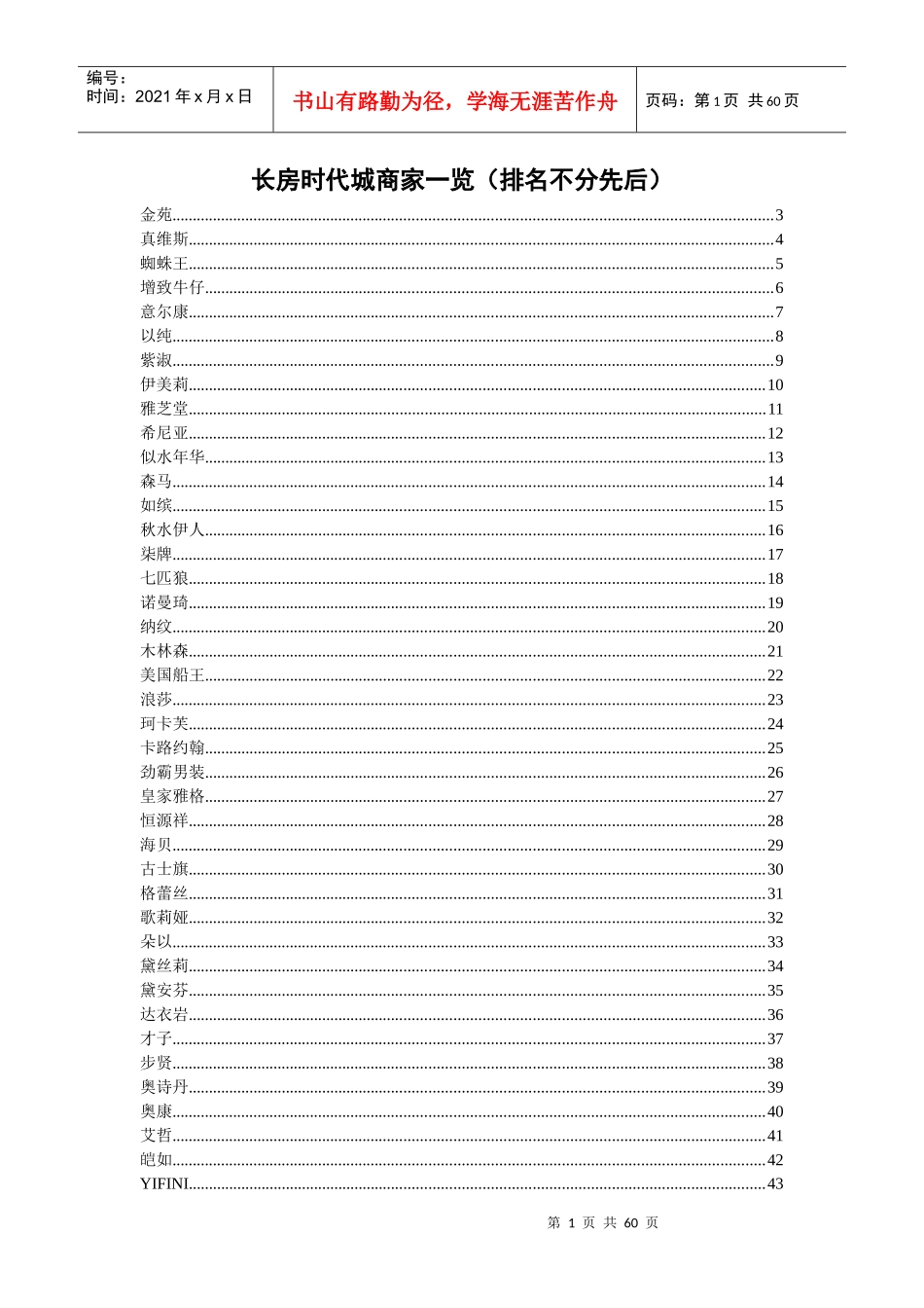 长房时代城人人乐超市品牌_第1页