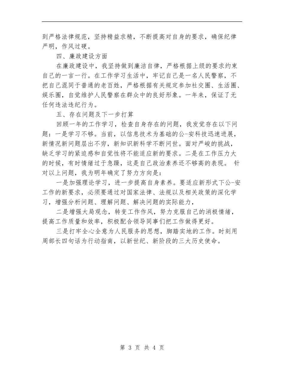 公安年终个人工作总结_第3页