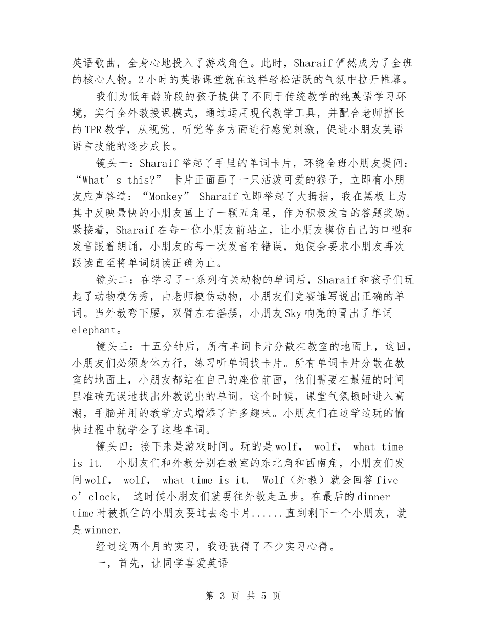 助教暑假实习报告范文_第3页