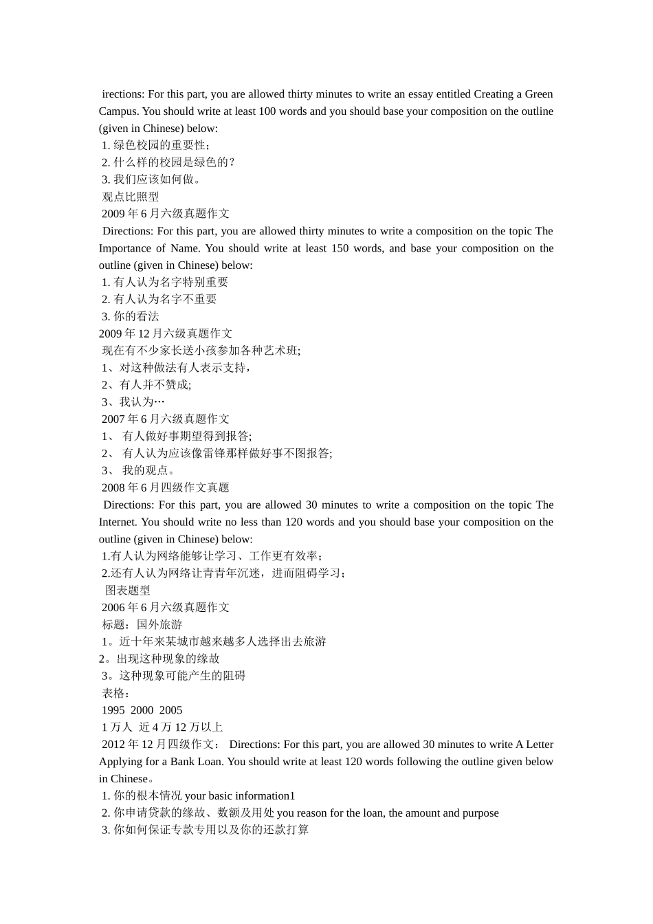 英语六ۥ级作文题目精选 _第2页