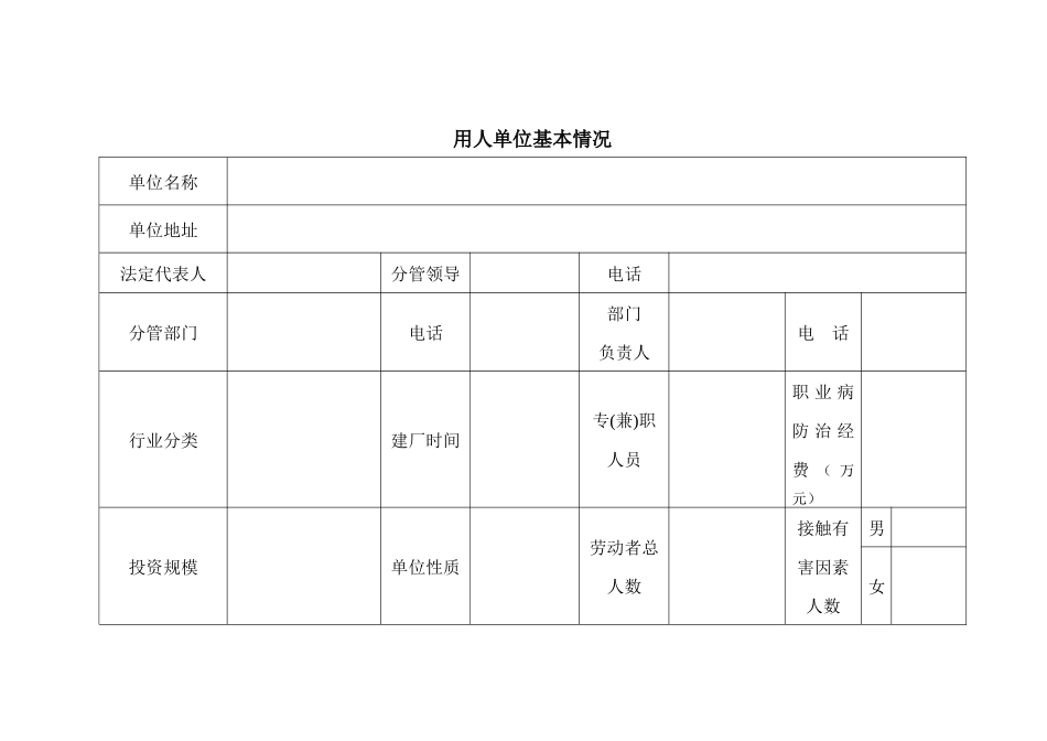 用人单位职业卫生基础档案_第2页
