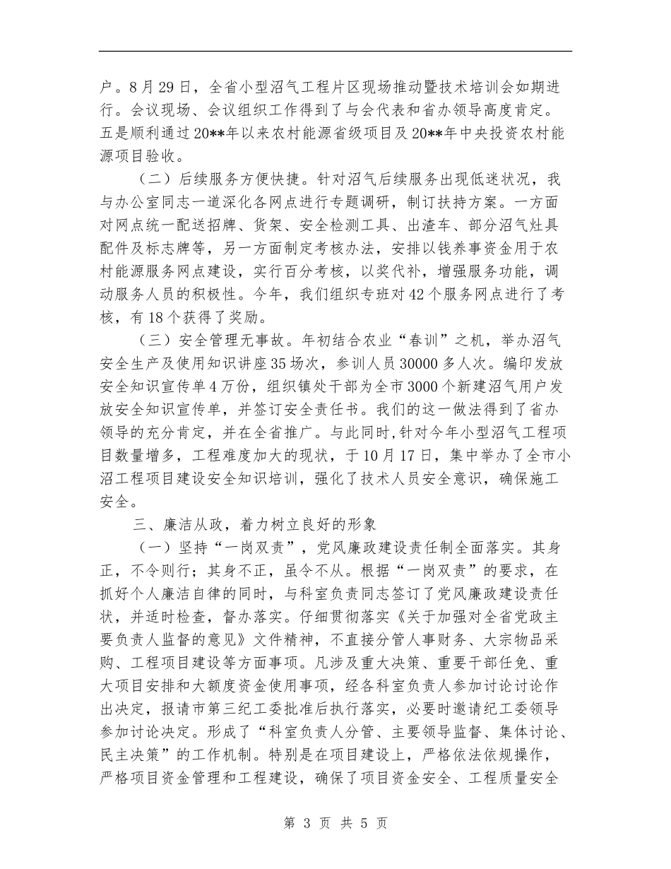 能源办述职述廉报告_第3页