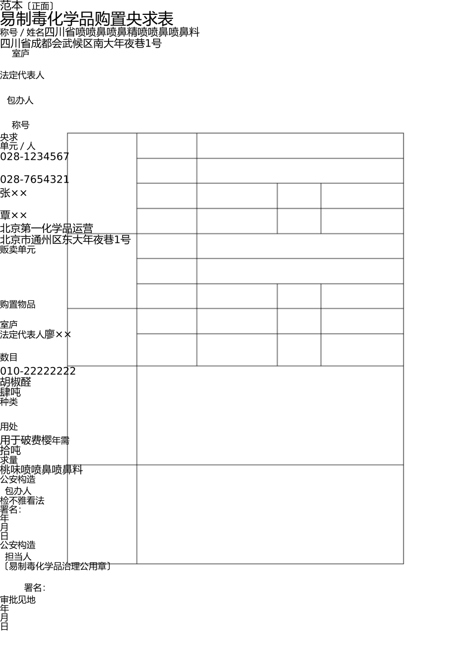 易制毒化学品购买申请表 _第3页
