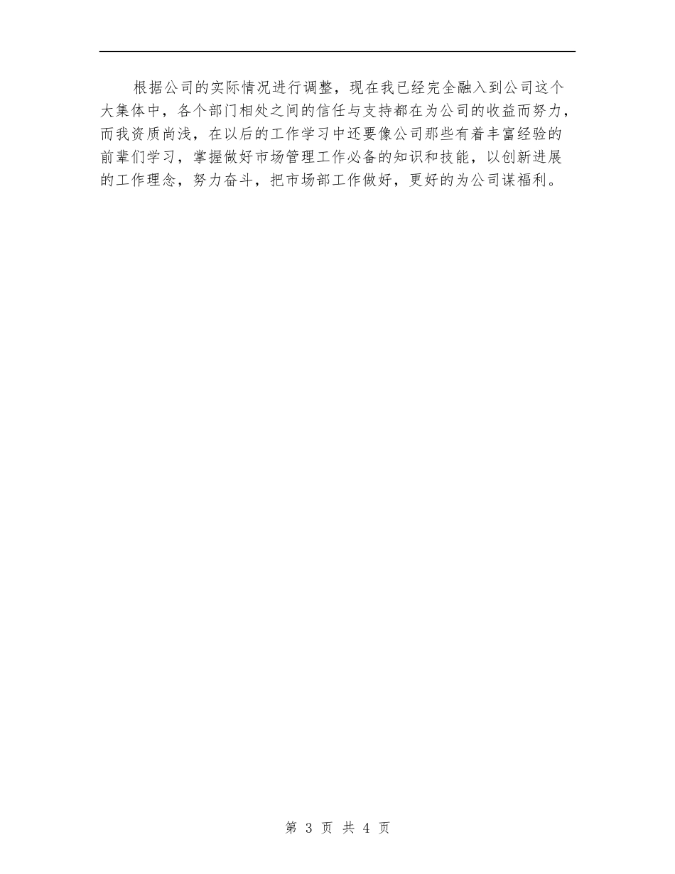 市场部个人工作述职报告_第3页
