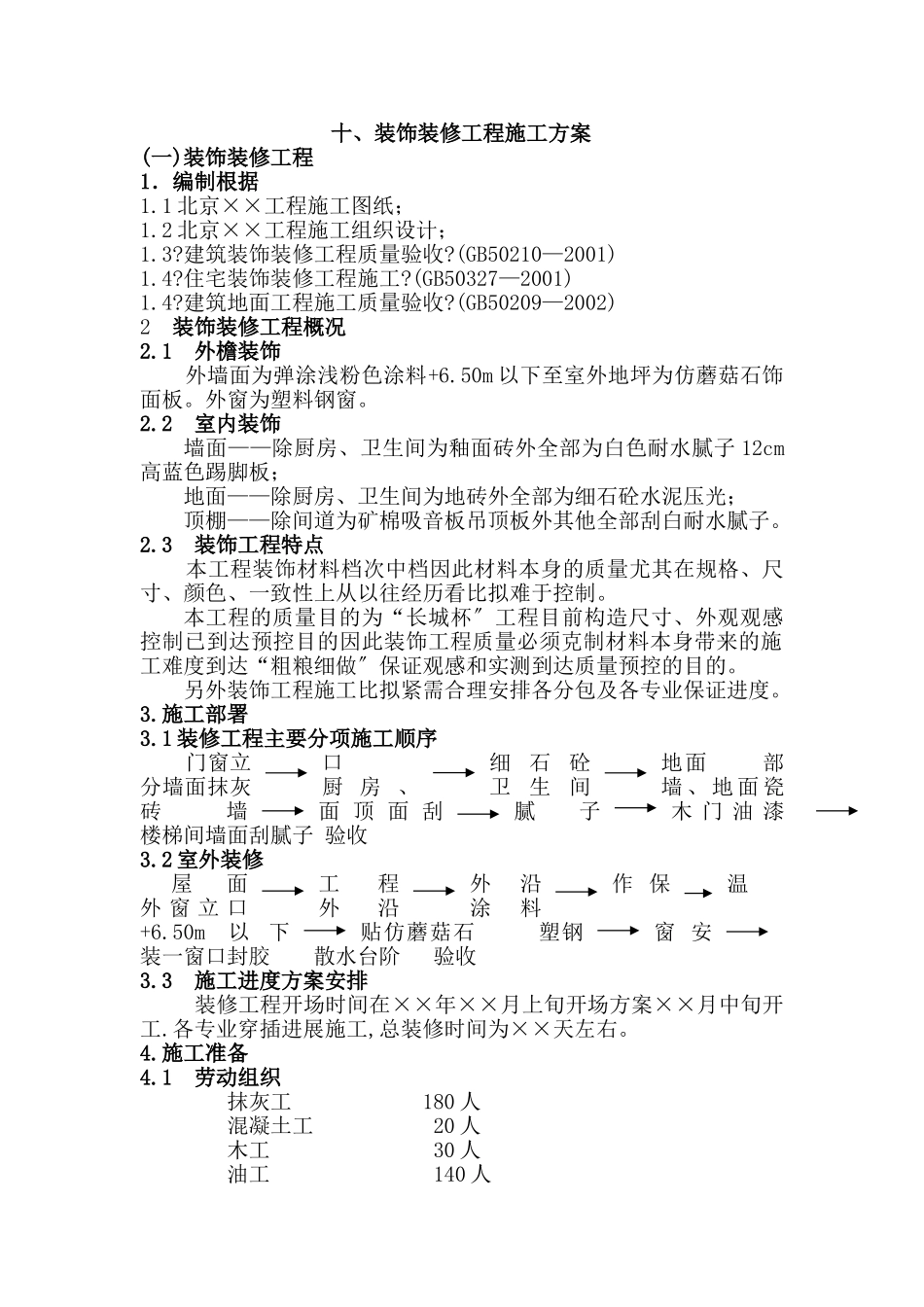 装饰装修工程施工方案_第1页