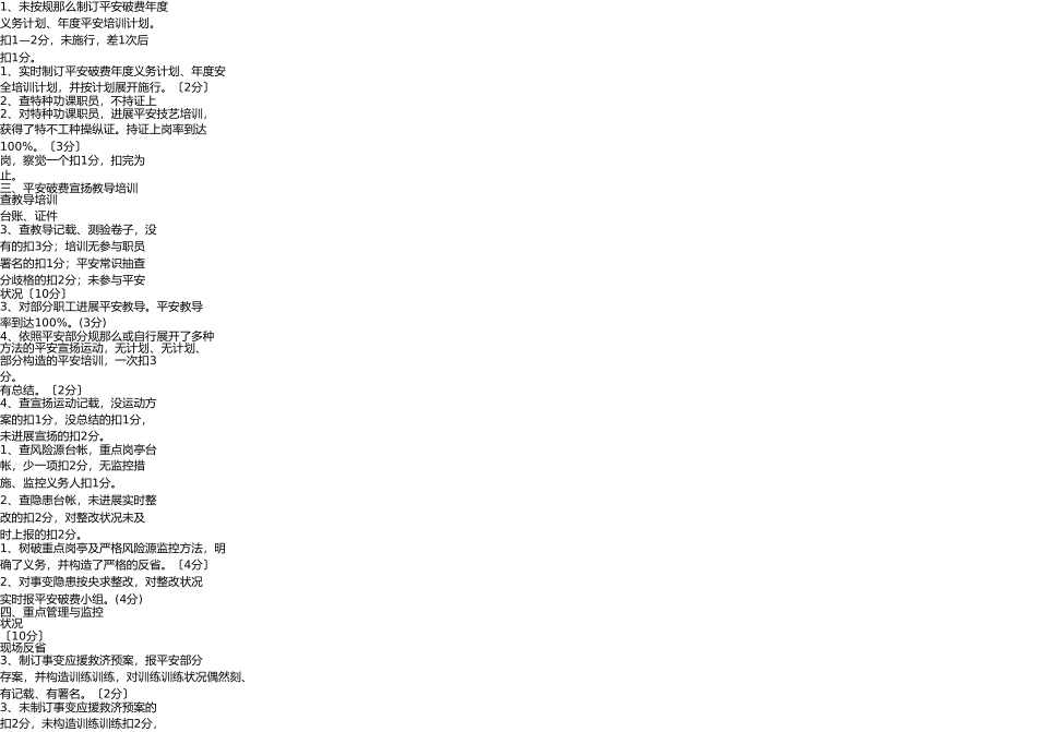 悦达国际大酒店安全质量标准化考核细则 _第2页