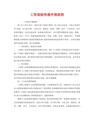 《工伤保险》之工伤保险待遇申领流程 
