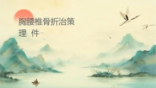 胸腰椎骨折治疗策略护理课件