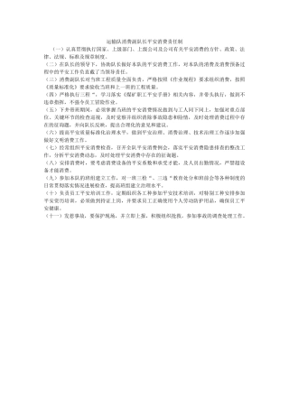 运输队ۥ生产副队长安全生产责任制精选 