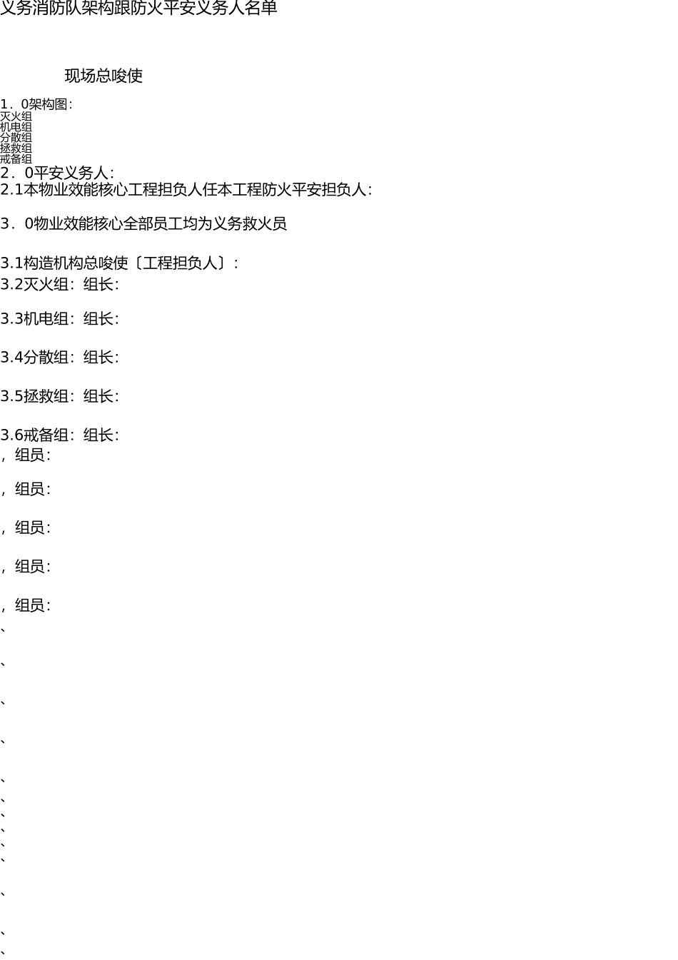 义务消防队、架构、职责 _第1页