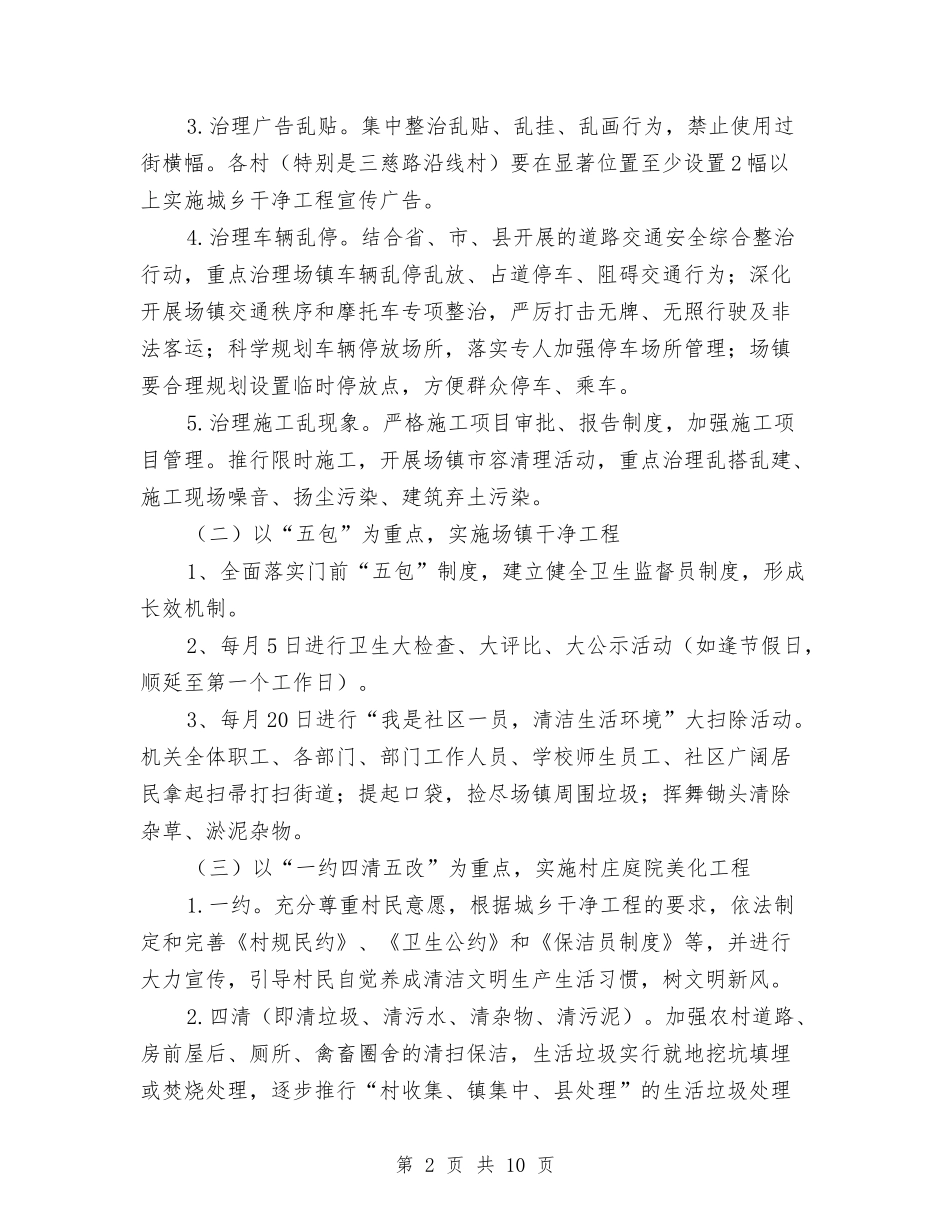 2024年卫生县城长效管理工作意见与2024年卫生室工作总结范文3篇汇编_第2页