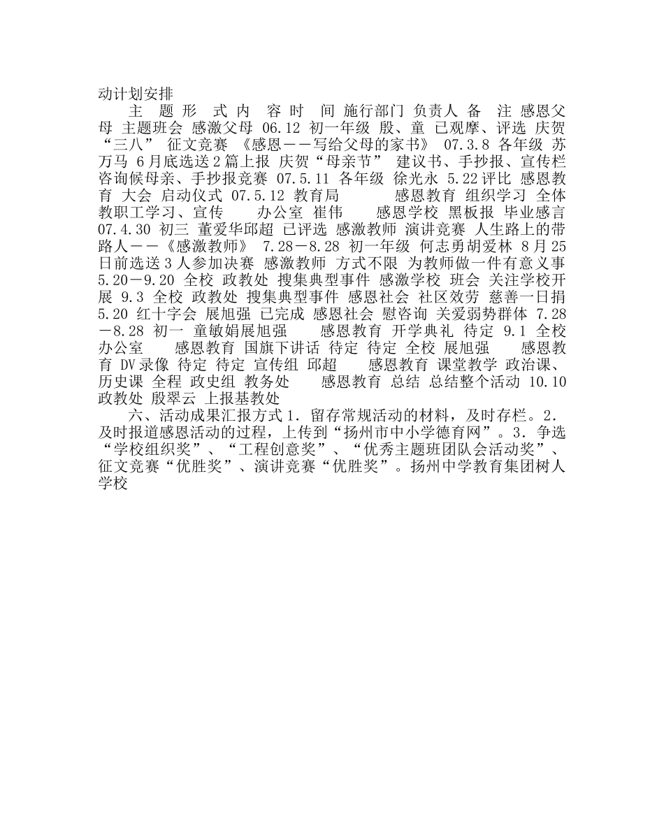 政教处范文“感恩教育校园行”活动实施方案二 _第2页