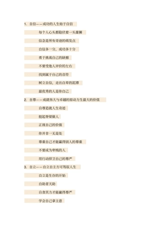 优秀的人应具备的30种优秀品质