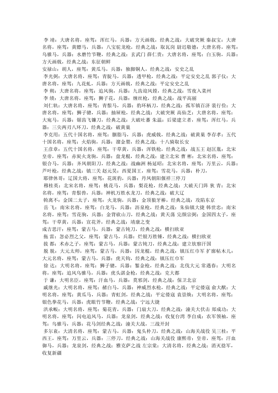 中国古代名将 _第2页